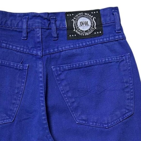 90s vintage highwaisted mom jeans purple high rise tapered western colour wash. - Picture 5 of 5